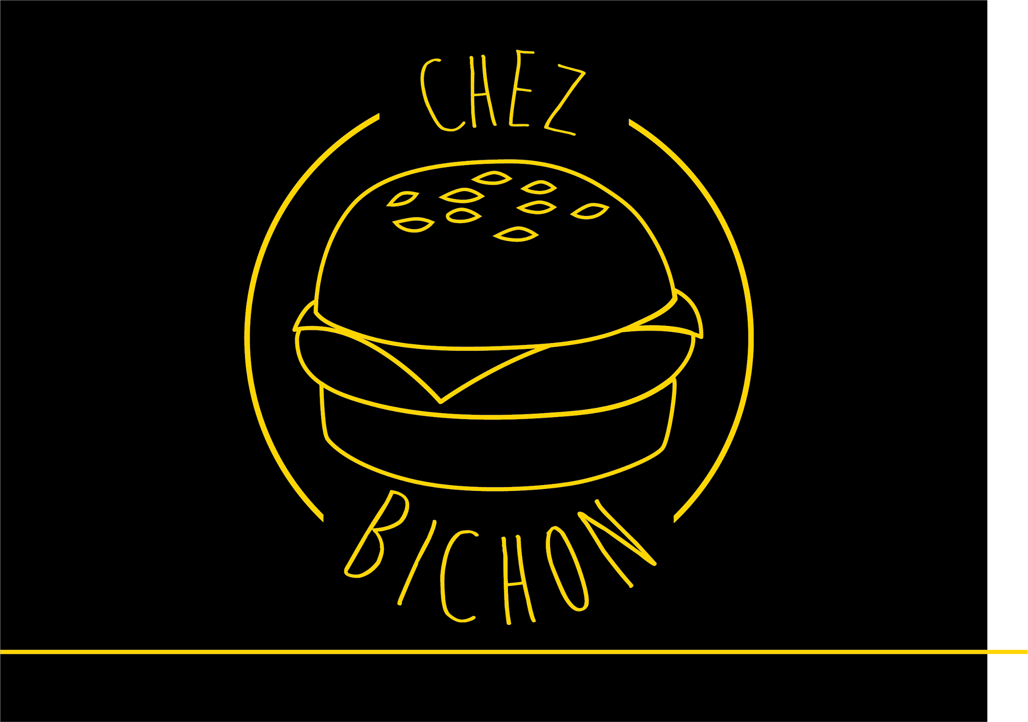 Logo Noir Jaune Chez Bichon